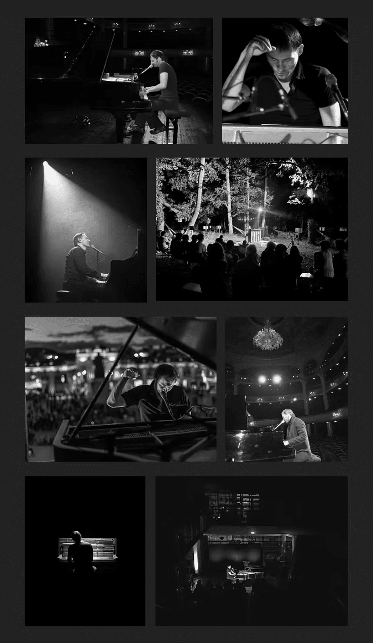 Photo montage of various Rougge live concerts