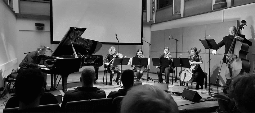 Live performance of Rougge with a string quintet